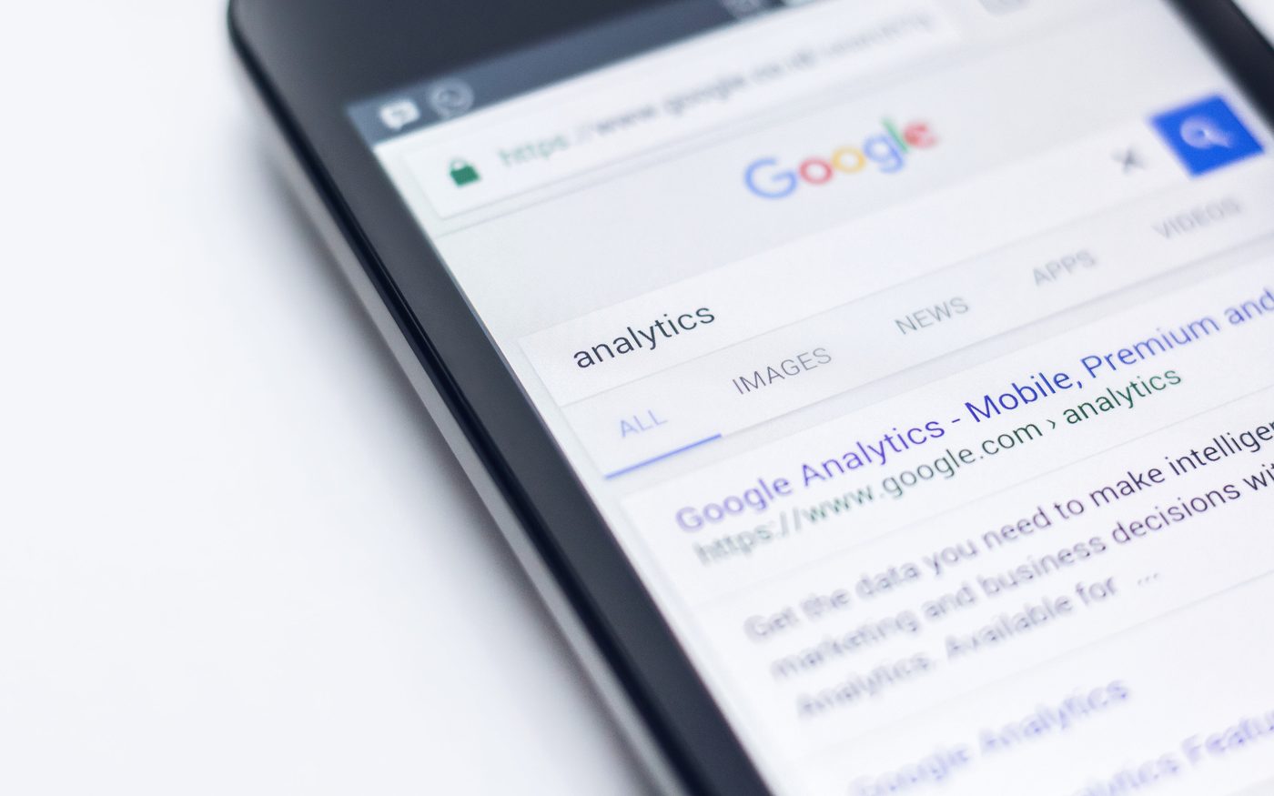 Pagina di ricerca Google su tablet