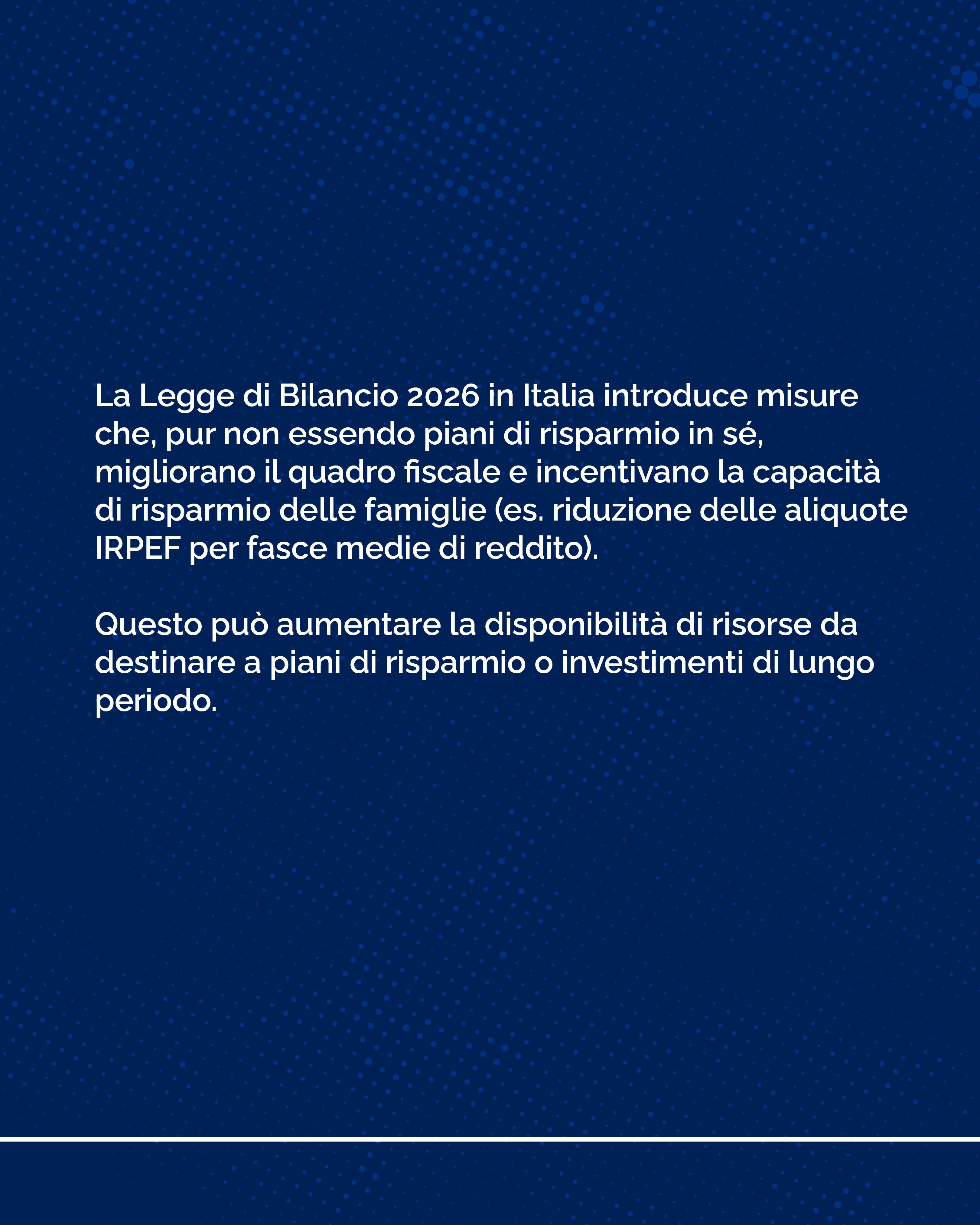 Piani di risparmio 2026 - slide 5