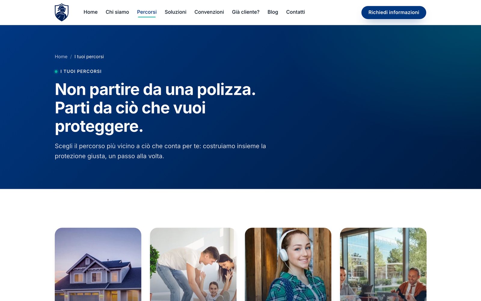 Agenzia Cav. Madonia, una pagina del sito