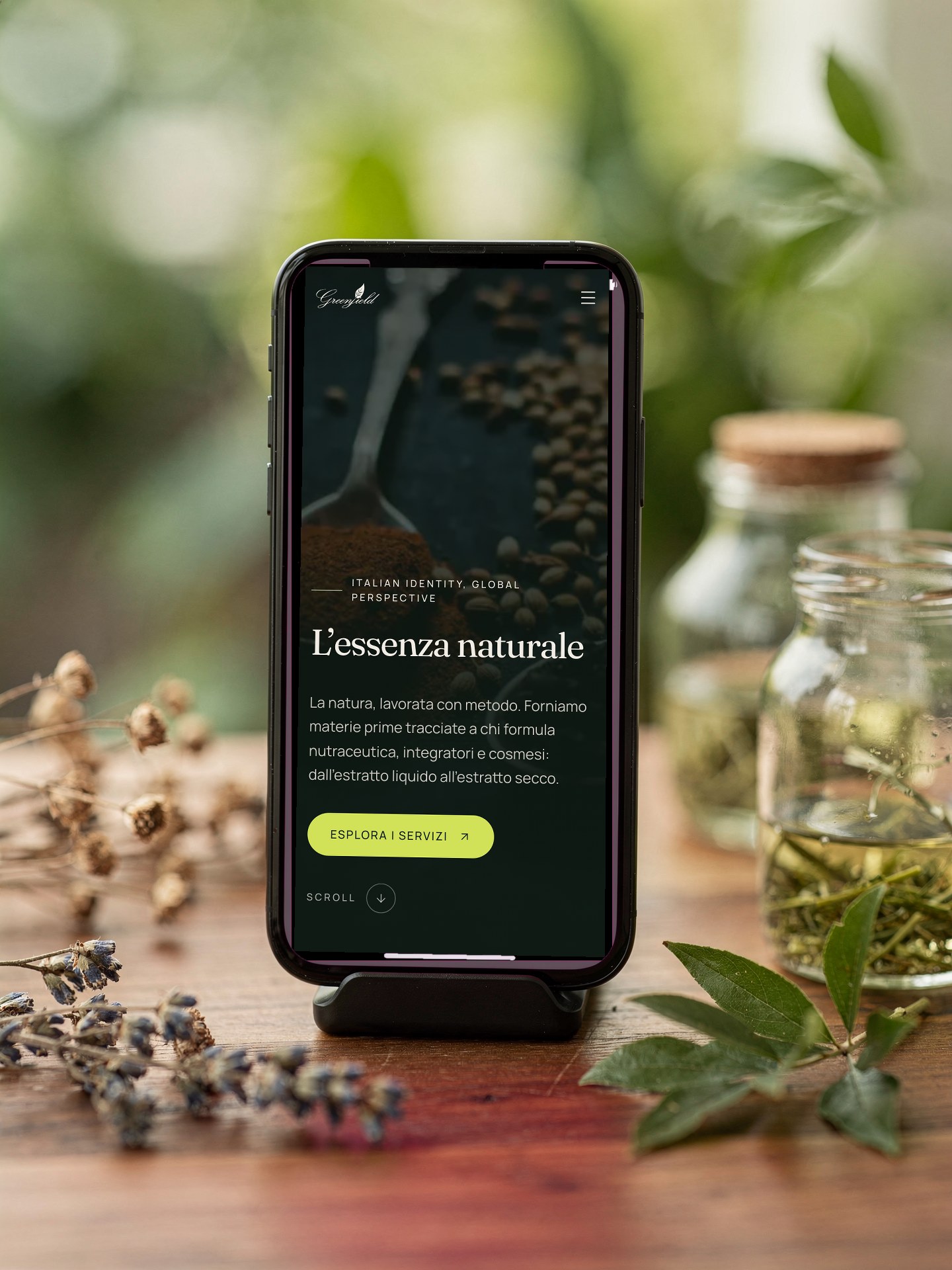 Greenfield Botanicals, il progetto online