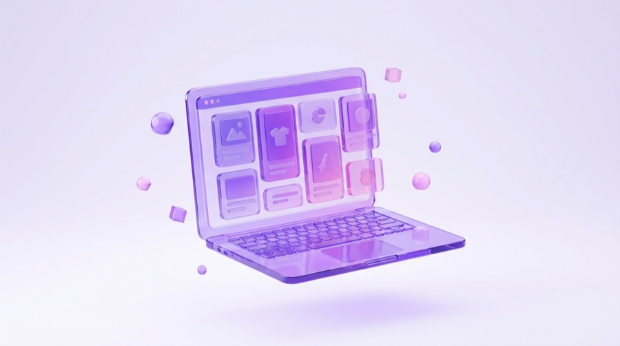 E-commerce WooCommerce/Shopify, illustrazione