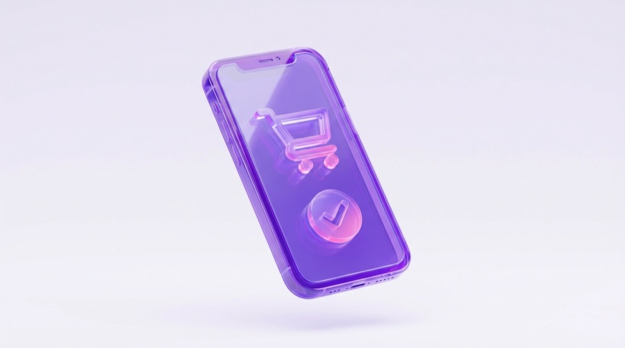 Checkout mobile-first, illustrazione