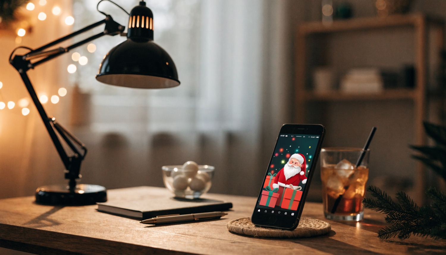 Campagne Meta Ads natalizie su smartphone